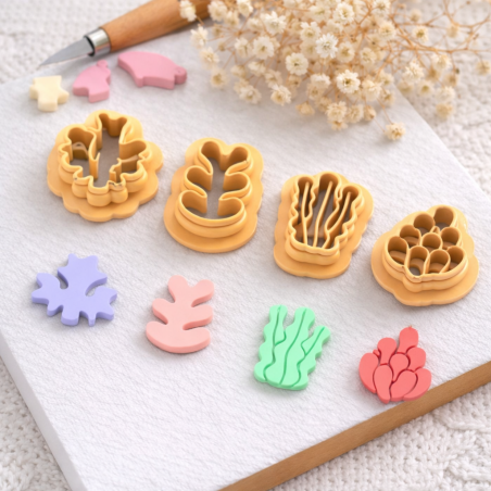 Emporte-pièces corail pour pâte polymère | Atelier Pastel