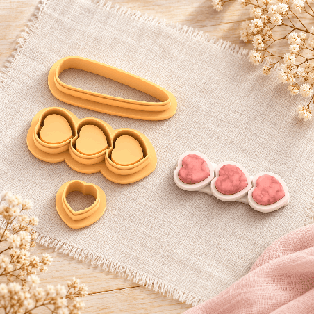 Emporte-pièce barette coeur | Atelier Pastel
