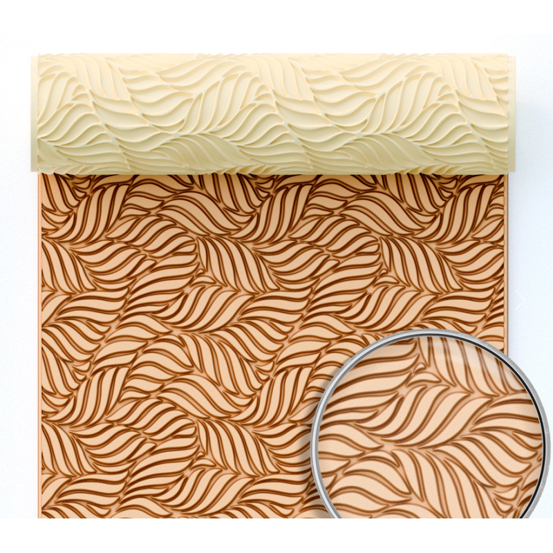 rouleau texture feuille