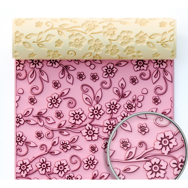 rouleau texture fleur du japon