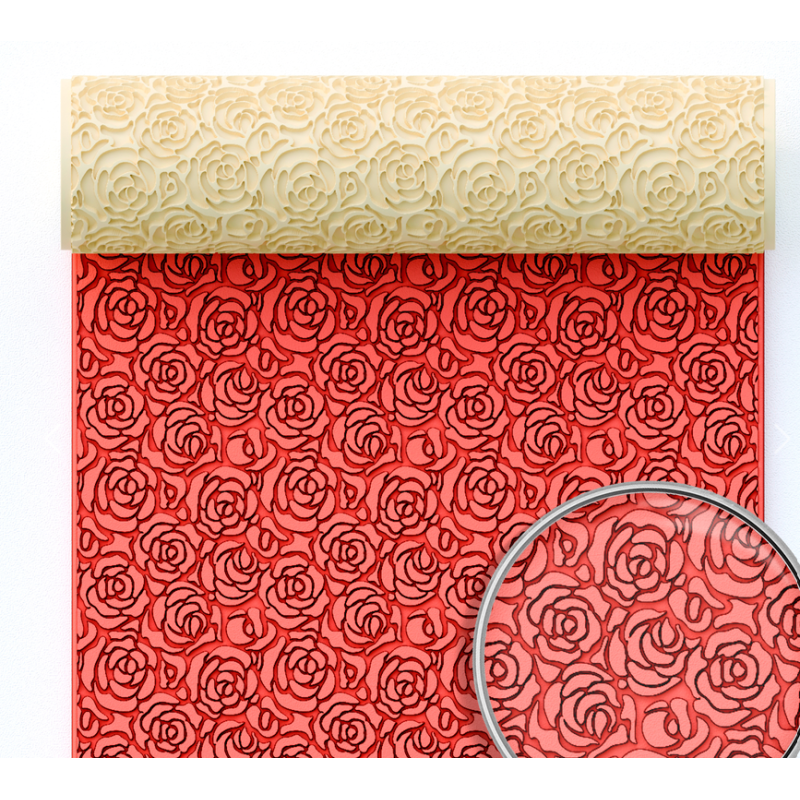 rouleau texture rose