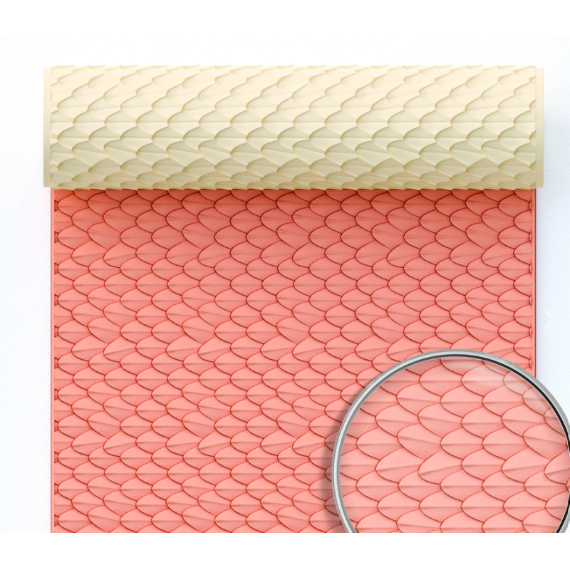rouleau texture grosse écaille