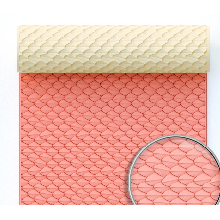 rouleau texture grosse écaille