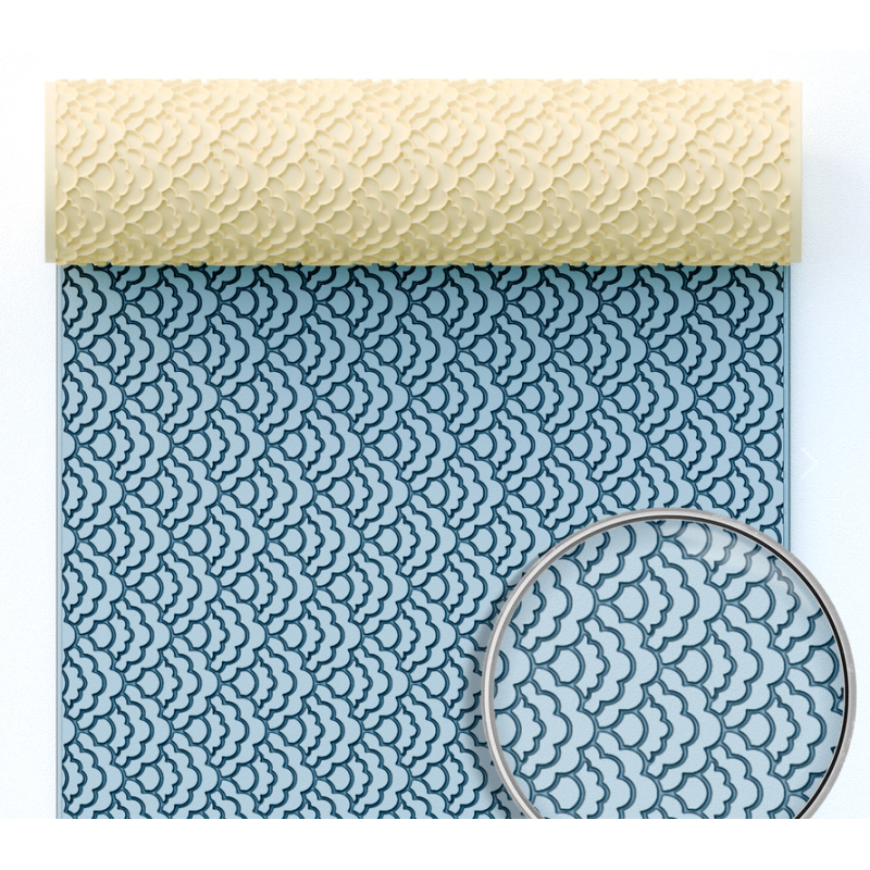 rouleau texture géométrie fleur